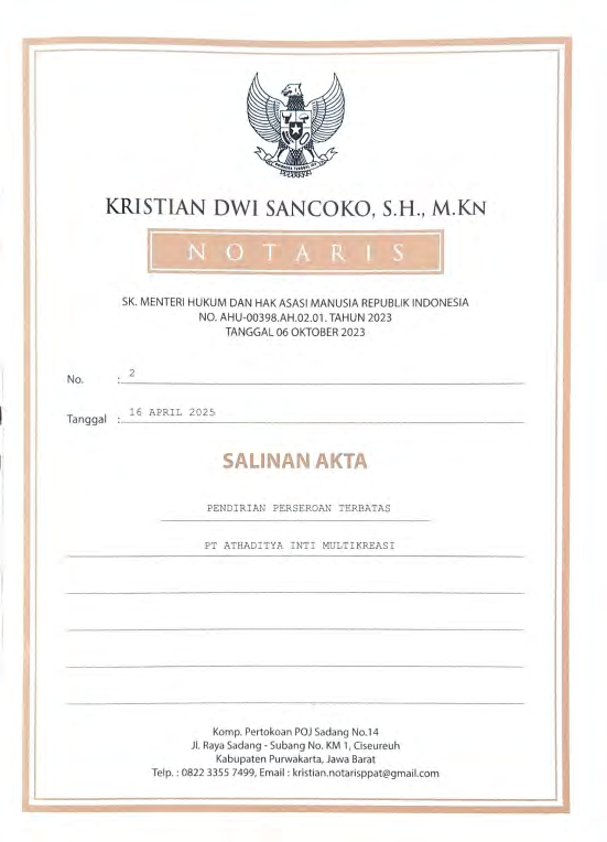 NIB - Nomor Induk Berusaha